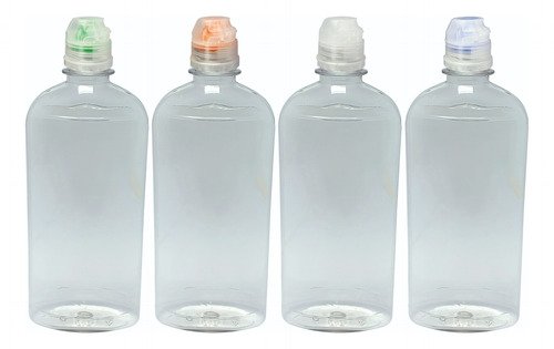 135 Frascos Cristal Pet 400ml Tampa Sport Fliptop Min - Imagem 2