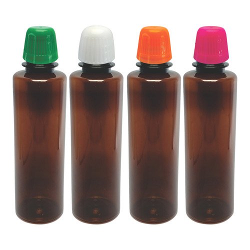 216 Frascos Plásticos Âmbar Pet 250ml C/ Tampa Dosadora Cos - Imagem 2