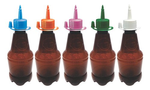 306 Frasco Plástico Âmbar Pet 300ml C/ Bico Aplicador Gr2 - Imagem 2