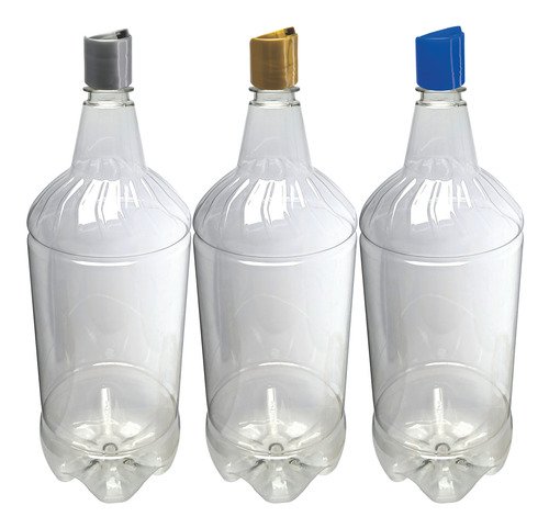 52 Frascos Plástico Cristal Pet 2l Com Tampa Disktop Gr2 - Imagem 3