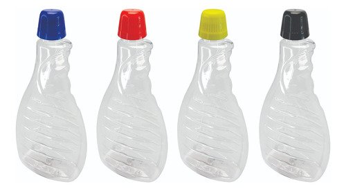 100 Frasco Plástico Cristal Pet 500ml Tamp Dosadora 20ml Bor
