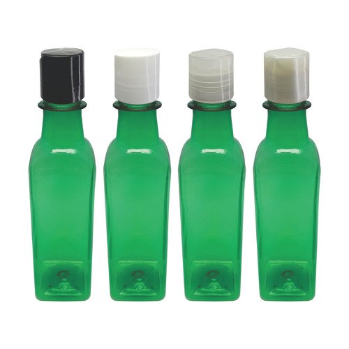 819 Frascos Plástico Verde Pet 250ml Com Tampa Disktop Aze - Imagem 2