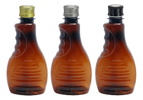 162 Frasco Plástico Ambar Pet 300ml Tampa Difusor C/ F Bor