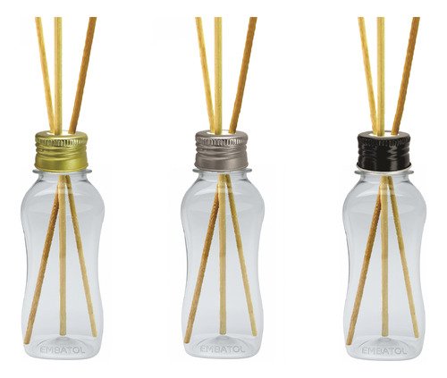 2541 Frascos Plástico Cristal Pet 120ml Difusor Varetas Cat