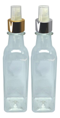 24 Frasco Plástico Cristal Pet 250ml Válvula Spray L Aze
