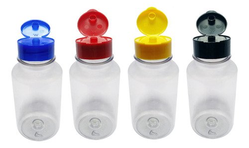 658 Frascos Plástico Cristal Pet 150ml Fliptop C/ Rosca Sup