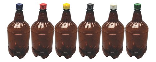 30 Frascos Plástico Âmbar Pet 1,5l Tampa Rosca 2 Bico Gr2 - Imagem 2