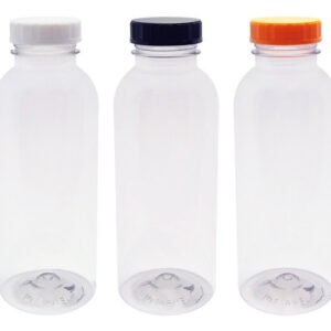 132 Frasco Plástico Cristal Pet 400ml Tam Rosca S/ Lacre Det