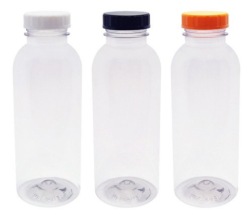 132 Frasco Plástico Cristal Pet 400ml Tam Rosca S/ Lacre Det