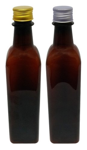 760 Frasco Plástico Âmbar Pet 500ml Azeite Tampa L Batoque