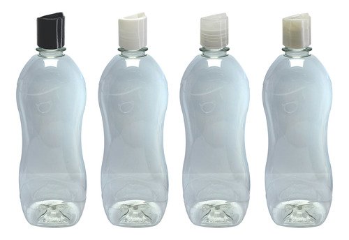 37 Frascos Plástico Cristal Pet 750ml Com Tampa Disktop Cat