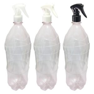 2 Frasco Plástico Cristal Pet 2l Com Válv Mini Gatilho Ref