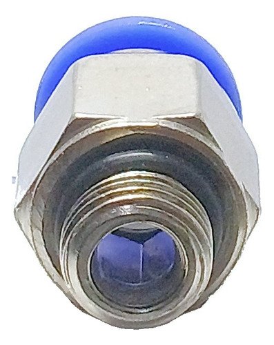 1 Conexão Pneumática Reta Macho Rosca 1/8 X Tubo 8mm - Imagem 3