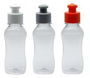 2541 Frasco Plástico Cristal Pet 120ml C/ Tampa Pushpull Cat