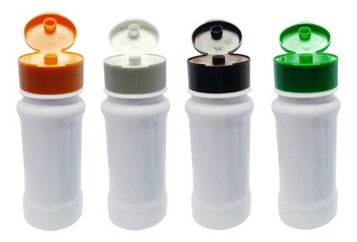 702 Frascos Plástico Branco Pet 120ml Fliptop C/ Rosca Con - Imagem 3