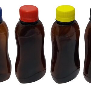 1260 Frascos Plástico Âmbar Pet 200ml Tampa Rosca Lacre Cat