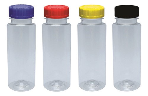 28 Frascos Plástico Cristal Pet 200ml Com Tampa Child Con
