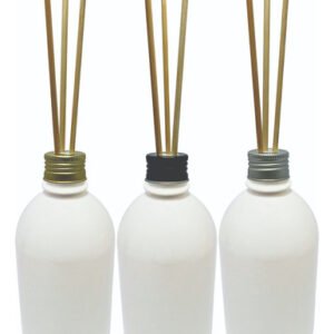 100 Frascos Plástico Brancos 500ml Tampa Difusor Varetas Sab