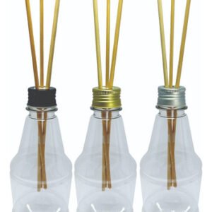 306 Frascos Plástico Cristal 300ml Tampa Difusor Varetas Gr2