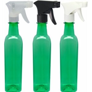 12 Frascos Plástico Verde Pet 500ml Válvula Gatilho Aze