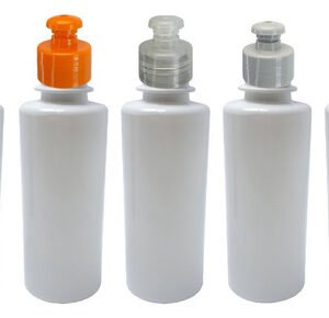500 Frascos Plástico Branco Pet 200ml Tampa Pushpull Cos