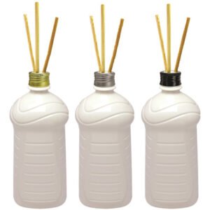 312 Frascos Plástico Brancos 1l Tampa Difusor Varetas Ama