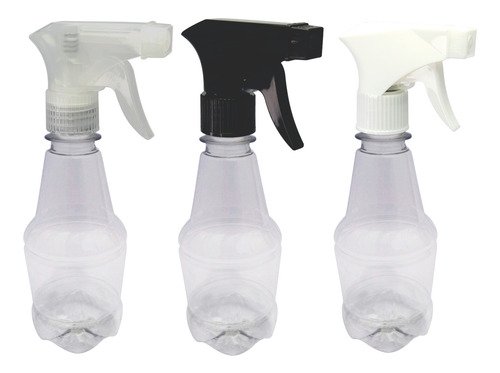 130 Frasco Plástico Cristal Pet 300ml Válvula Gatilho Gr2