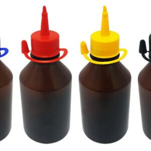 1448 Frascos Plástico Âmbar Pet 250ml C/ Bico Aplicador Far