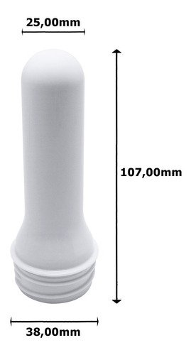 105 Preforma Branca 38ml Pet 28g Tubete 10,7cm Sem Tampas - Imagem 2