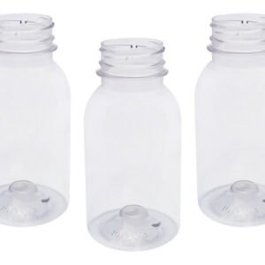 1890 Frasco Plástico Cristal Pet 200ml Vazios Sem Tampas Det