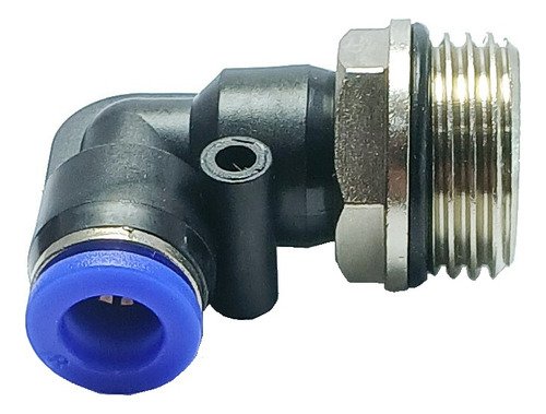 100 Conexão Pneumática Cotovelo Macho Rosca 1/2 X Tubo 8mm - Imagem 3