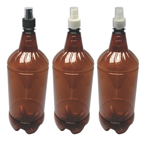 132 Frascos Plástico Âmbar Pet 2l Com Válvula Spray S Gr2