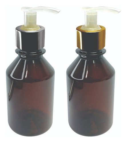300 Frascos Plástico Âmbar 150ml Válvula Bico Pato L Far