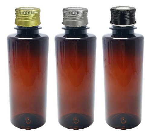 226 Frasco Plástico Ambar Pet 200ml Tampa Difusor C/ F Cos