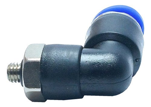 100 Conexão Pneumática Cotovelo Macho Rosca M5 X Tubo 8mm - Imagem 4