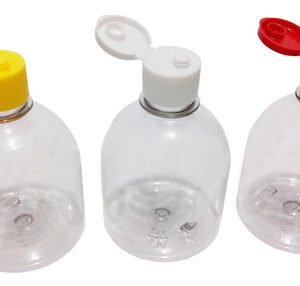 904 Frascos Plástico Cristal Pet 300ml C/ Tampa Fliptop Sab