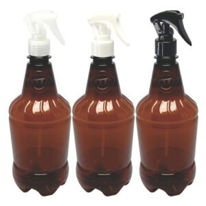 6 Frascos Plástico Âmbar 750ml Válv Mini Gatilho Gr2