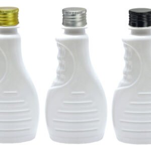 72 Frasco Plástico Branco Pet 300ml Tampa Alumínio S Bor