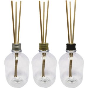 686 Frascos Plástico Cristal 500ml Tampa Difusor Varetas Cac