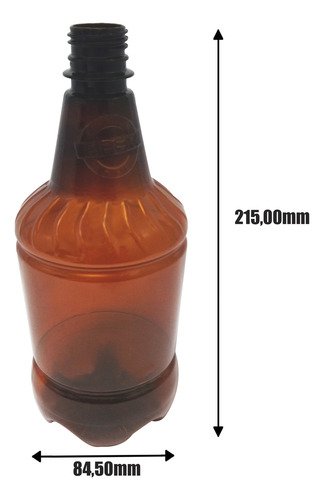 336 Frascos Plástico Âmbar Pet 750ml Tampa Rosca Lacre Gr2 - Imagem 6
