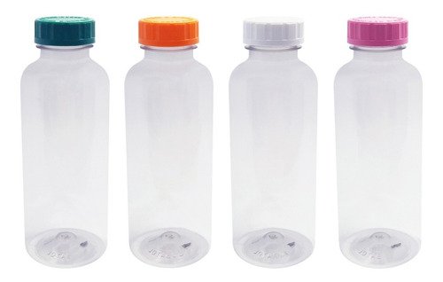 289 Frascos Plásticos Cristal Pet 500ml Com Tampa Child Det - Imagem 2