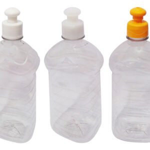 312 Frascos Plásticos Cristal Pet 1l Com Tampa Pushpull Ama