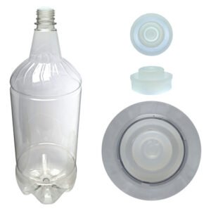 24 Frascos Plástico Cristal Pet 2l Com Batoque 12 Furos Gr2