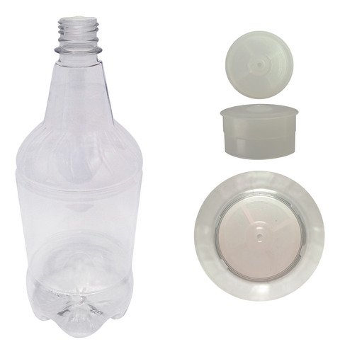 48 Frascos Cristal Pet 1l Aromatizante Tampa Batoque Gr2 - Imagem 5