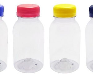 30 Frascos Plástico Cristal Pet 200ml Tampa Rosca Lacre Det