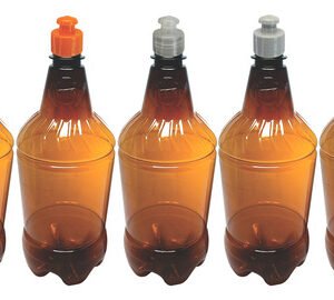 360 Frascos Plásticos Âmbar Pet 1l Com Tampa Pushpull Gr2