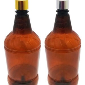 20 Frascos Plásticos Âmbar 1l Válvula Bico De Pato L Gr2