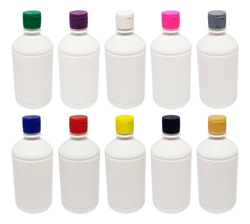 678 Frascos Plástico Branco Pet 500ml C/ Tampa Fliptop Far - Imagem 3