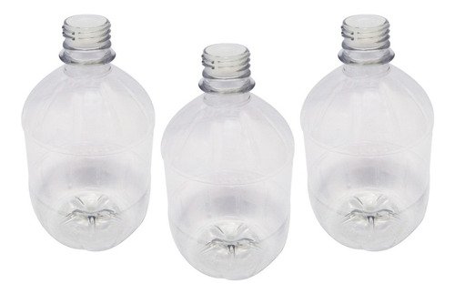 686 Frasco Plástico Cristal Pet 500ml Batoque 12 Furos Cac