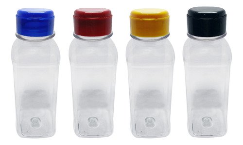 171 Frascos Plástico Cristal Pet 300ml Fliptop C/ Rosca Qua - Imagem 2